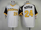 San Diego Padres #24 Cameron Maybin White 1978 Mitchell And Ness Throwback Stitched MLB Jersey Sanguo,baseball caps,new era cap wholesale,wholesale hats
